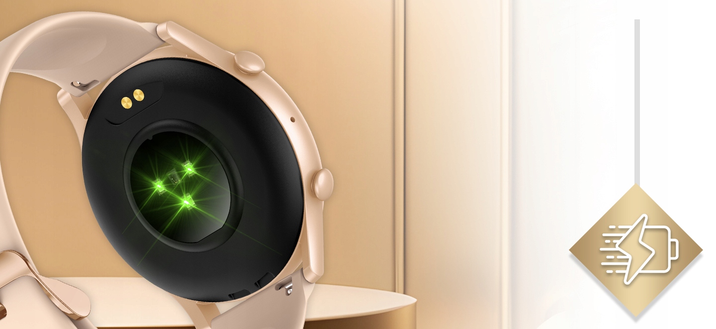 Smartwatch Zegarek Damski Wodooporny PL Menu Rozmowy Smart Watch 4 Paski Kompatybilność systemowa Android iOS