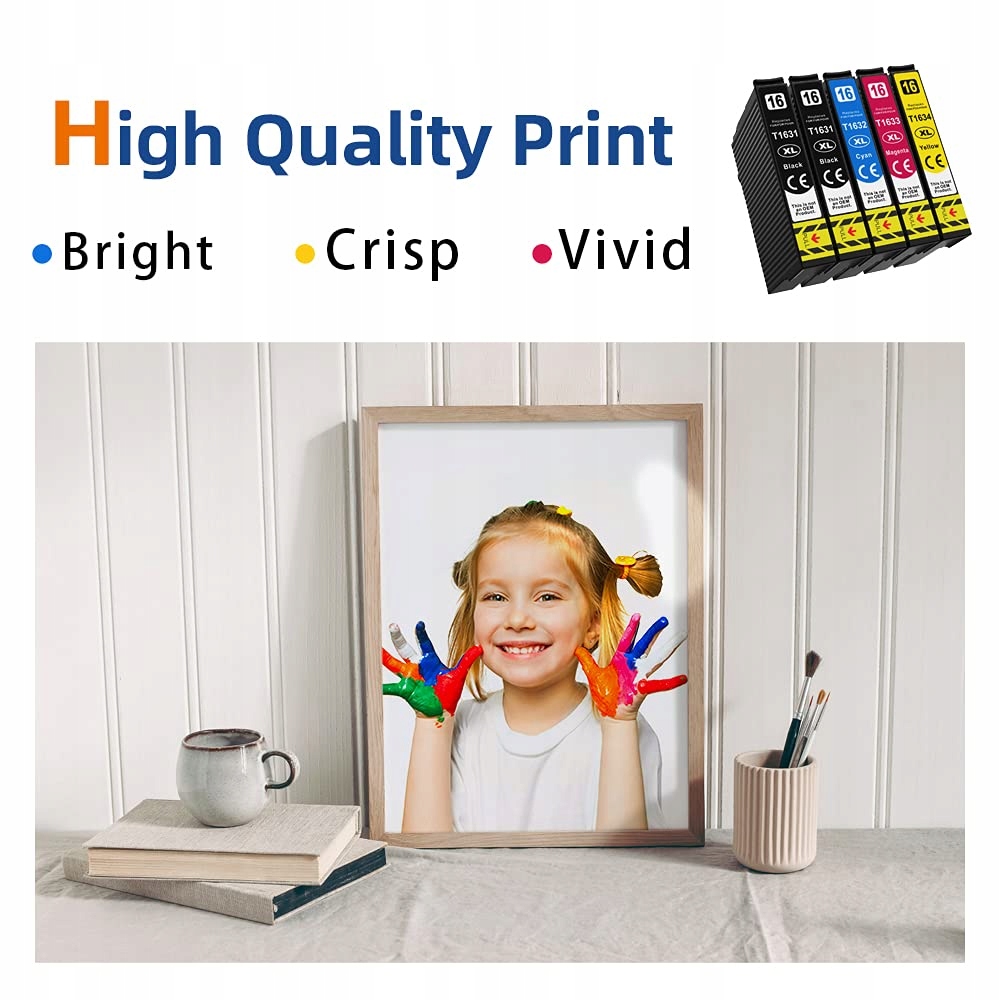 JHAAN 16XL Tusze Kompatybilne Epson WF 2760 Workforce WF-2630 10 Sztuk — miniatura 5