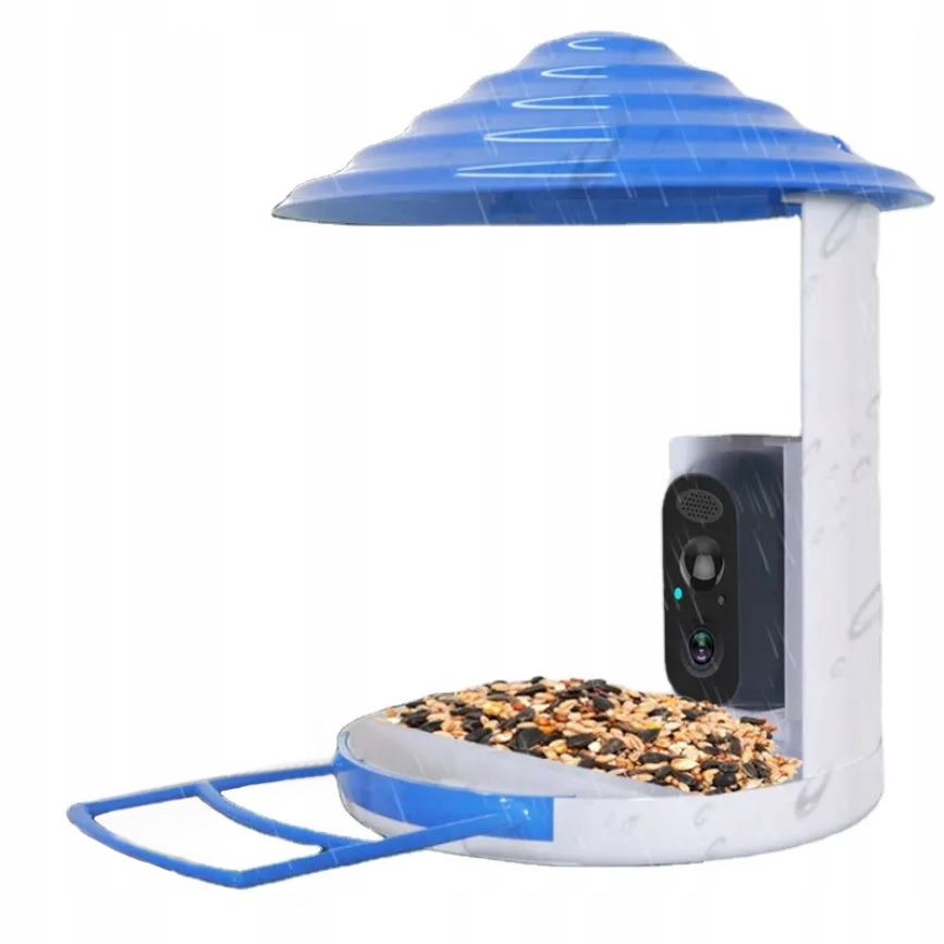 Kŕmidlo Pre Vtáky S Solárnou Kamerou Smart Full Hd 1080P Wifi