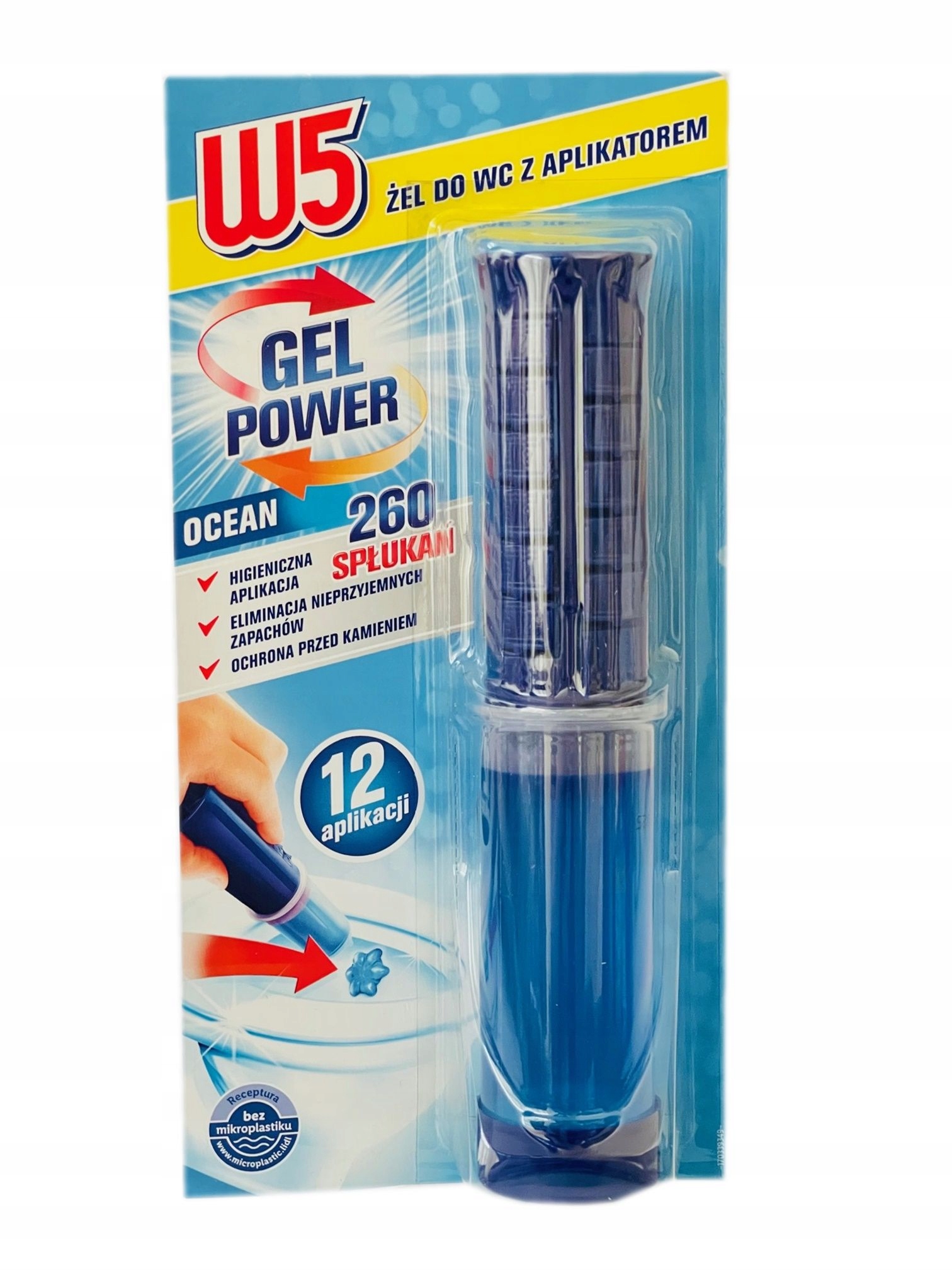 

W5 Kostka Żelowa do Wc 75ml 12 Krążków Ocean