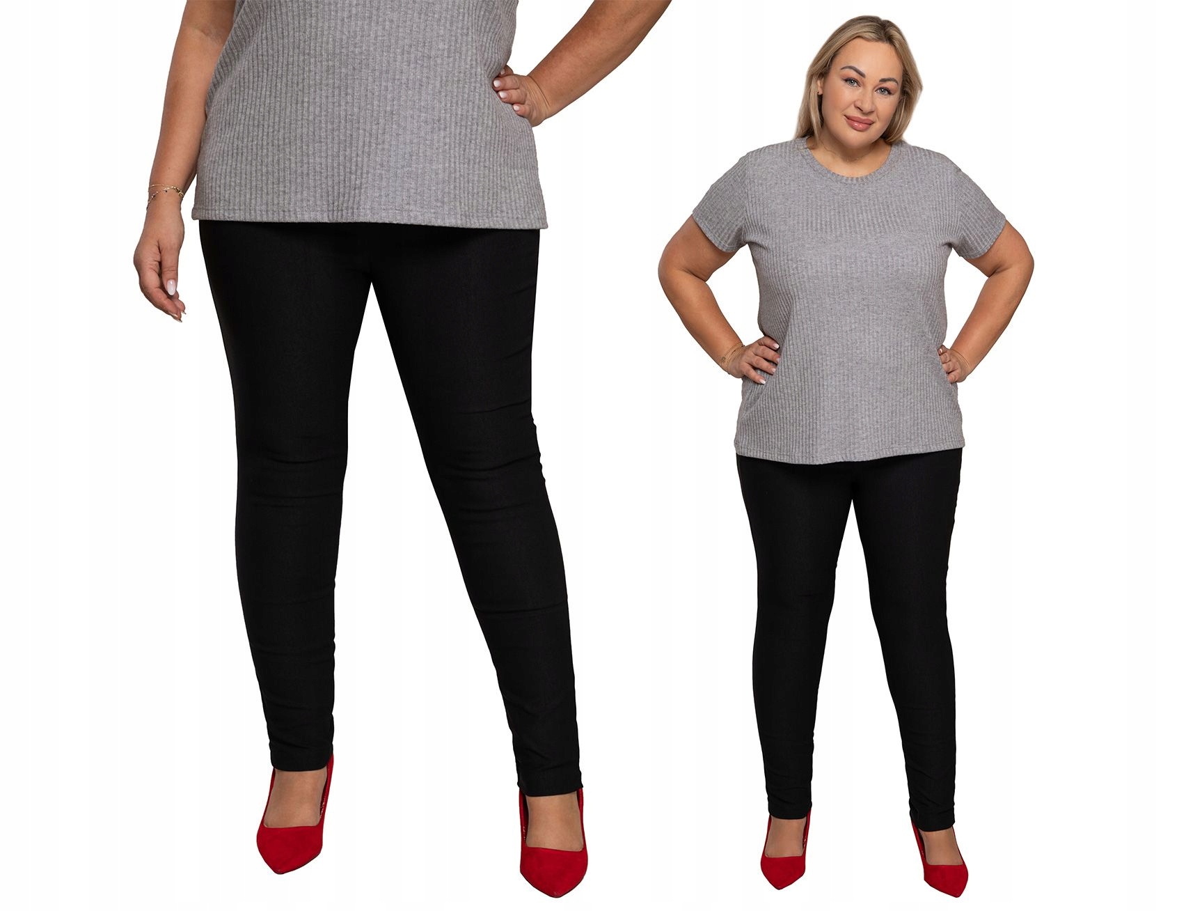 Černé kalhoty se zúženou nohavicí 62