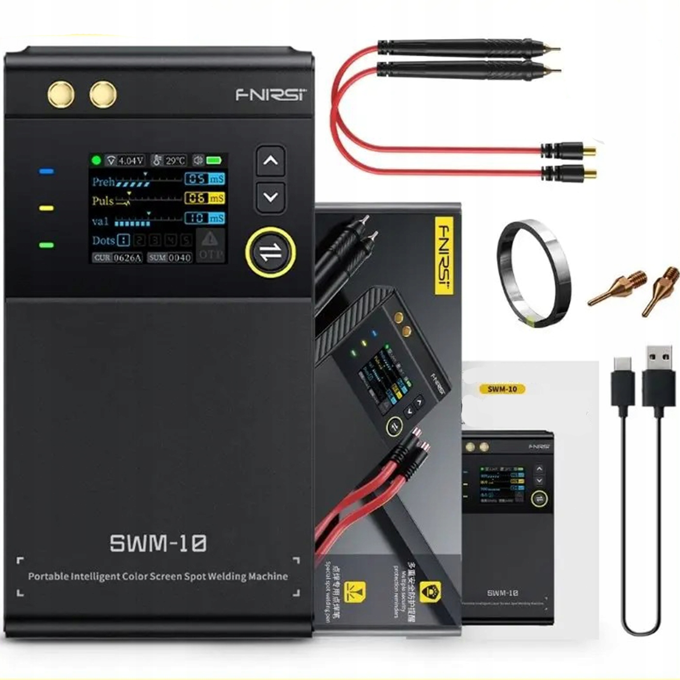 Bodová zváračka 1200A s dvojitým impulzom 0.25 mm LCD 5000 mAh