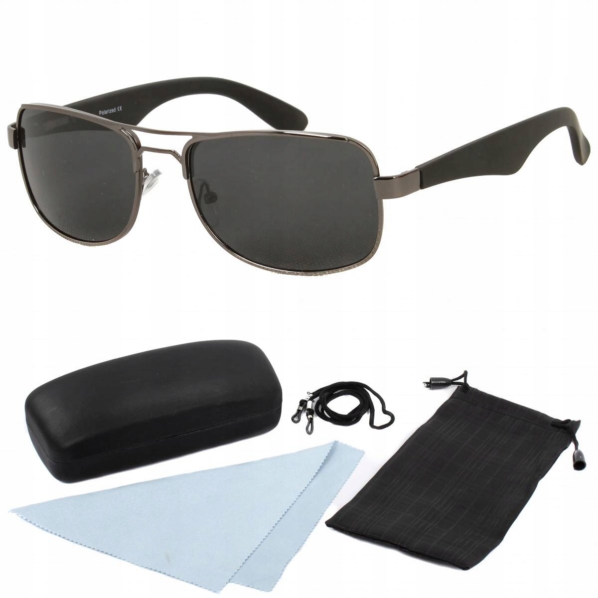 Polar Fashion 60341 šedé polarizační sluneční brýle s pouzdro