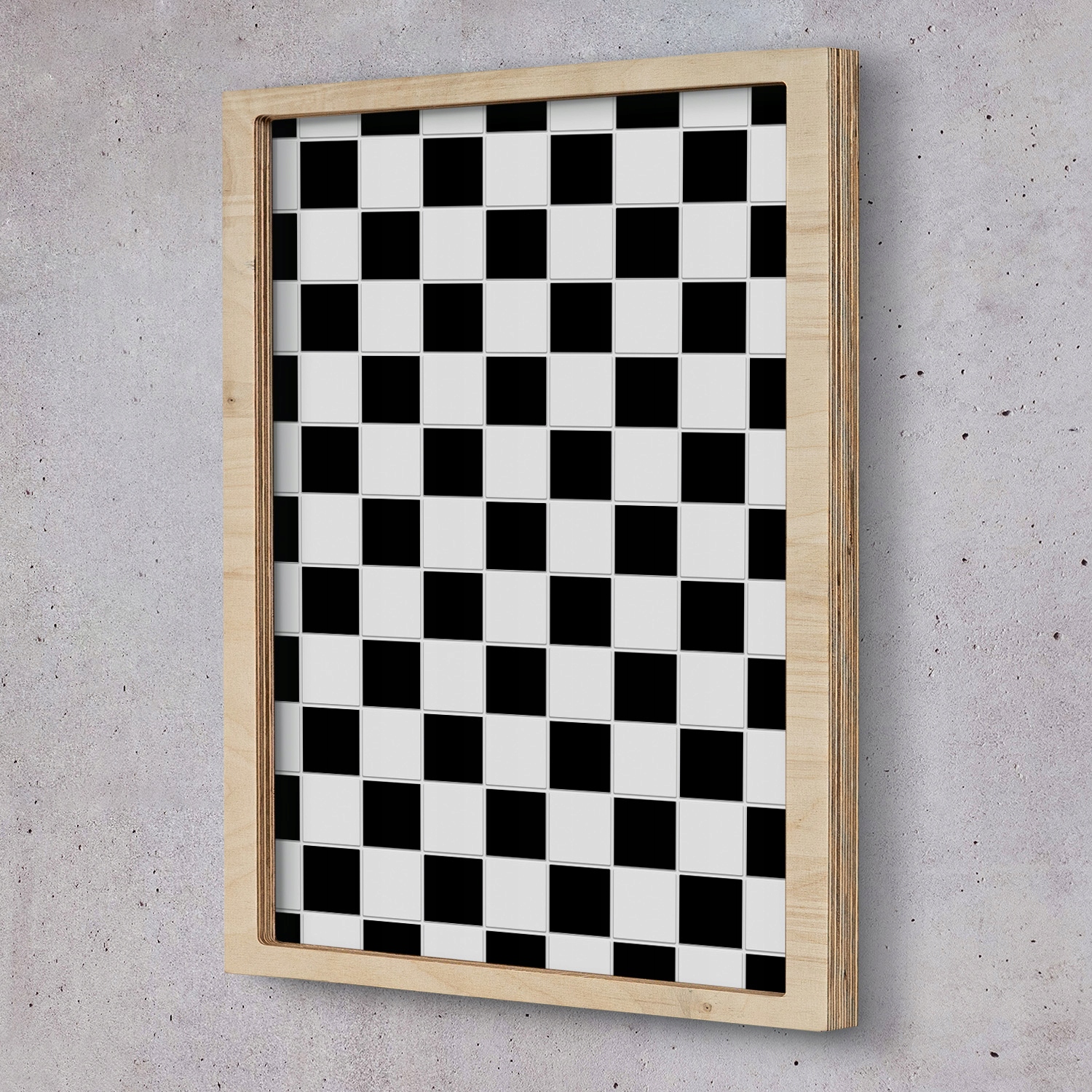 Obraz v rámu Eko Šachovnice textura 20x30 cm