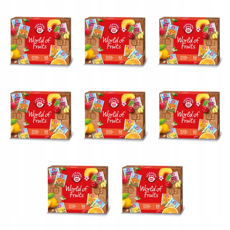 Kolekcja herbatek owocowych World of Fruits 6 x 5 torebek 66,25g X8