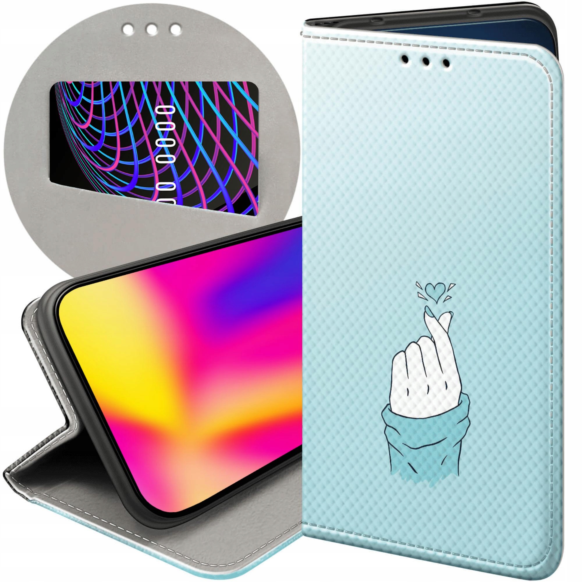 Etui Z Klapką Do Samsung Galaxy S24 Fe Niebieskie Blue Blau Futerał