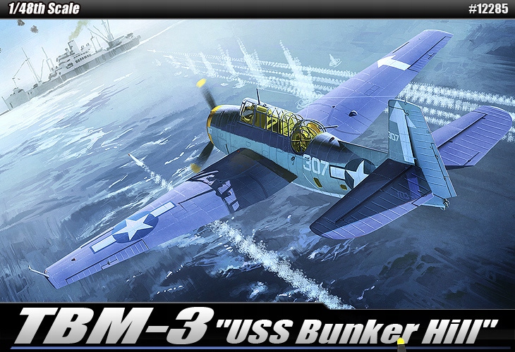 Academy TBM-3 Uss Bunker Hill Avenger 1/48 12285