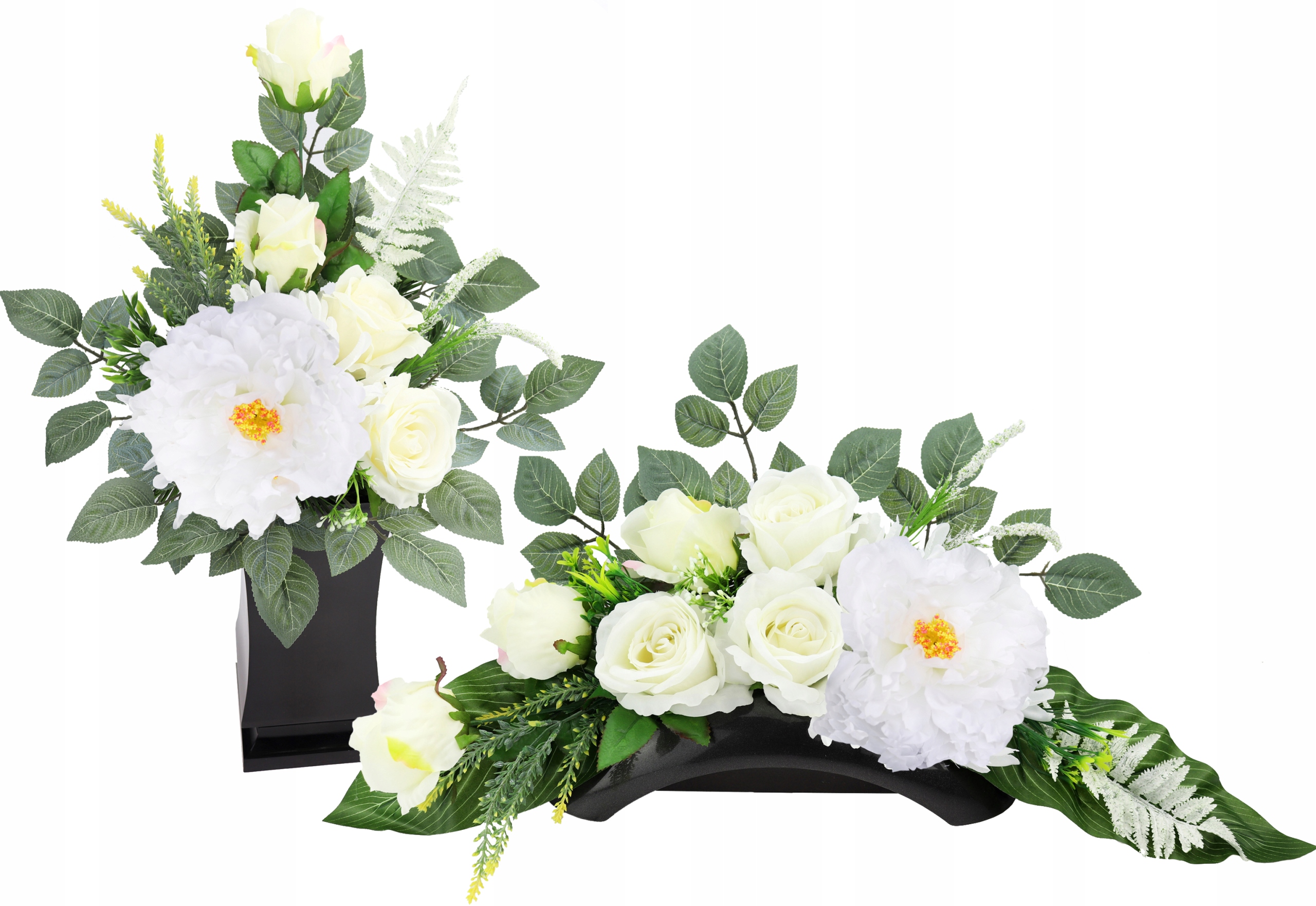 Stroik + bukiet - RÓŻA Krem