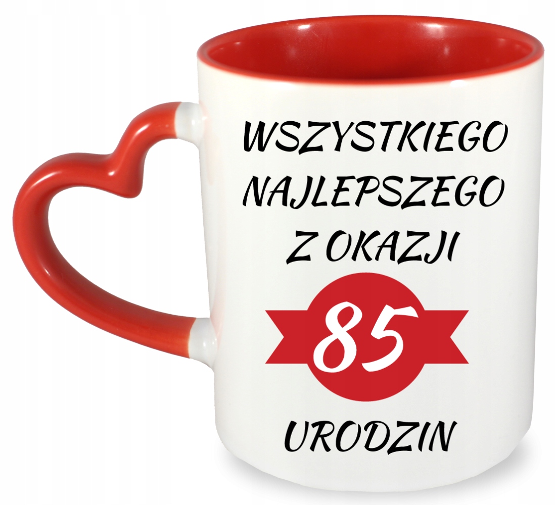 

Kubek na 85 urodziny imię, wersja 2