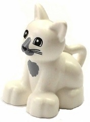 

Lego Duplo 17865pb01 Kot Kotek Biały Nowy (9g)