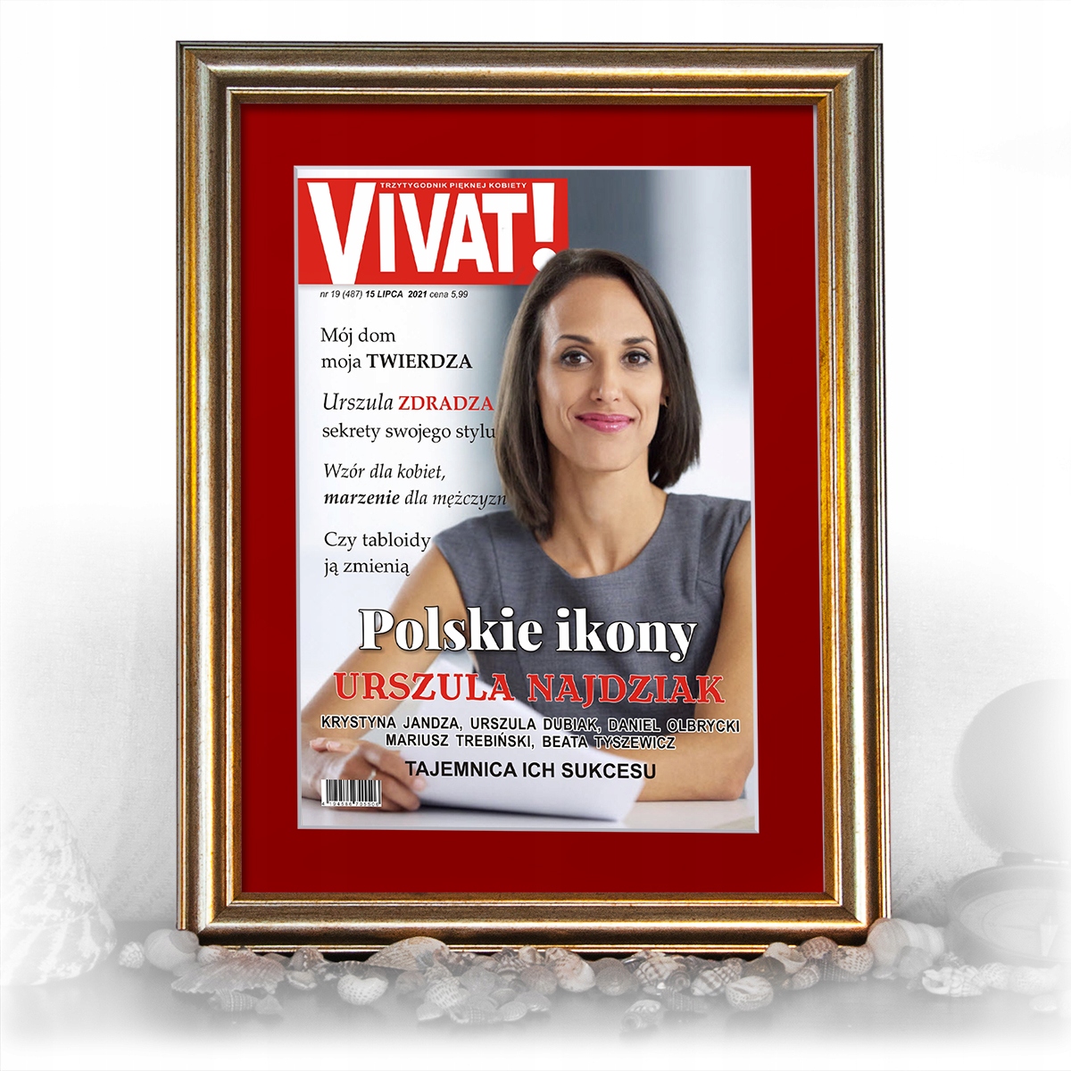 

Twoja okładka w złotej ramie A3 passe-partout