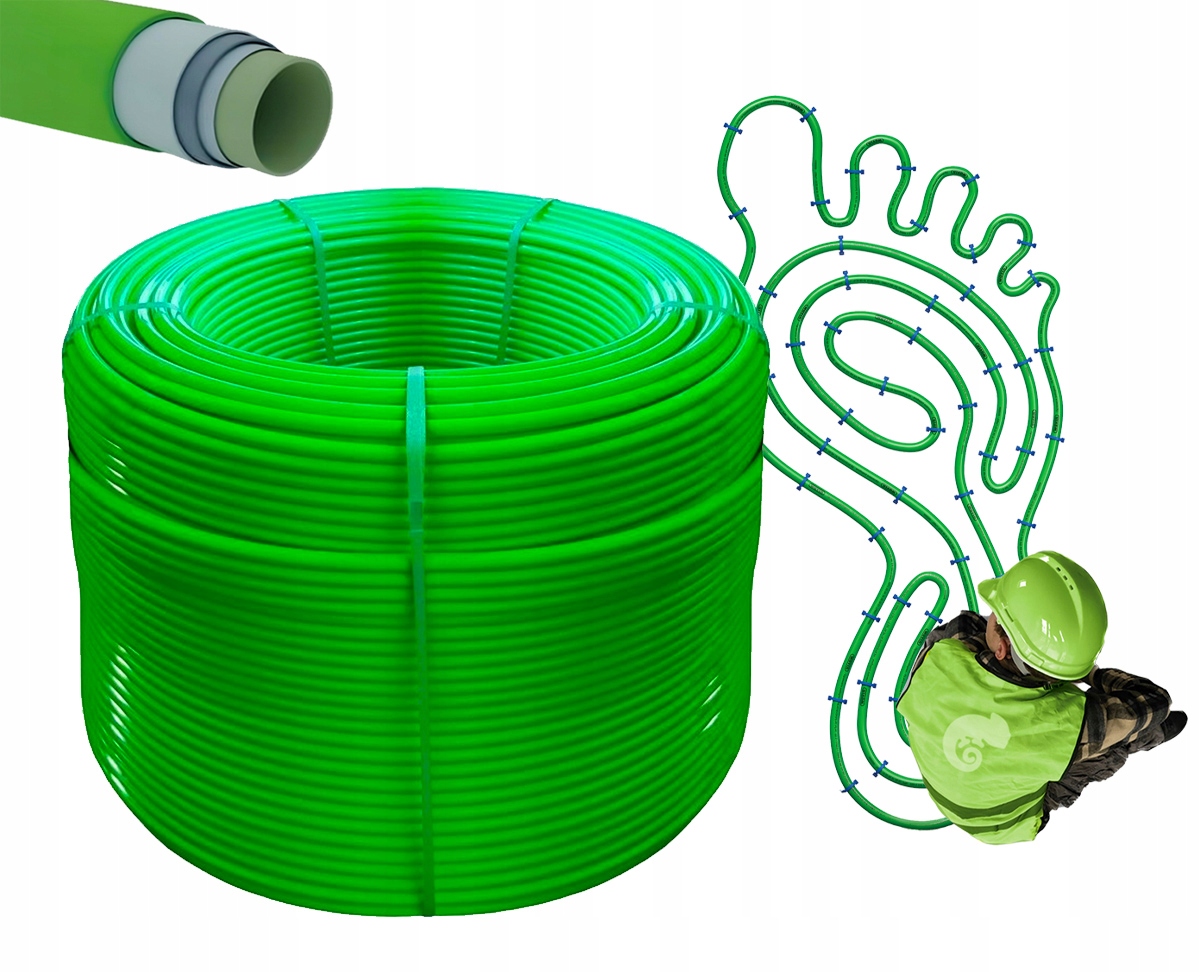 Rura PEX ogrzewanie podłogowe WAVIN KAMELEON PE-RT/EVOH/PE-RT Rolka 400m Marka Wavin