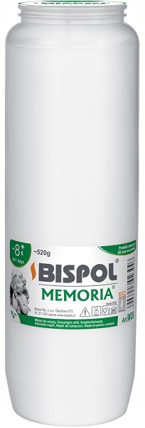 

Wkłady olejowe 1szt. WO8 białe 21,5cm 8dni