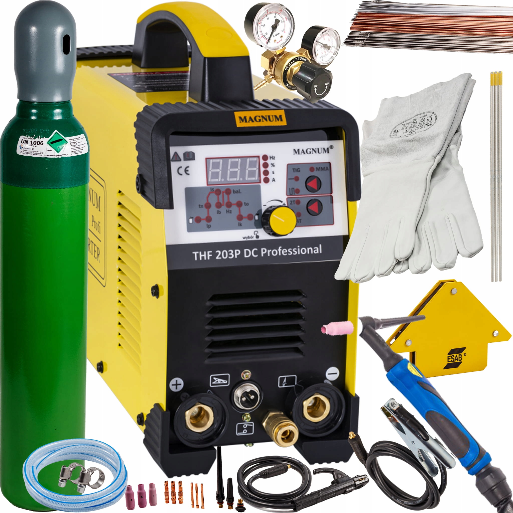 Spawarka Tig 200A Mma Magnum 203P Puls Tig Zestaw 2