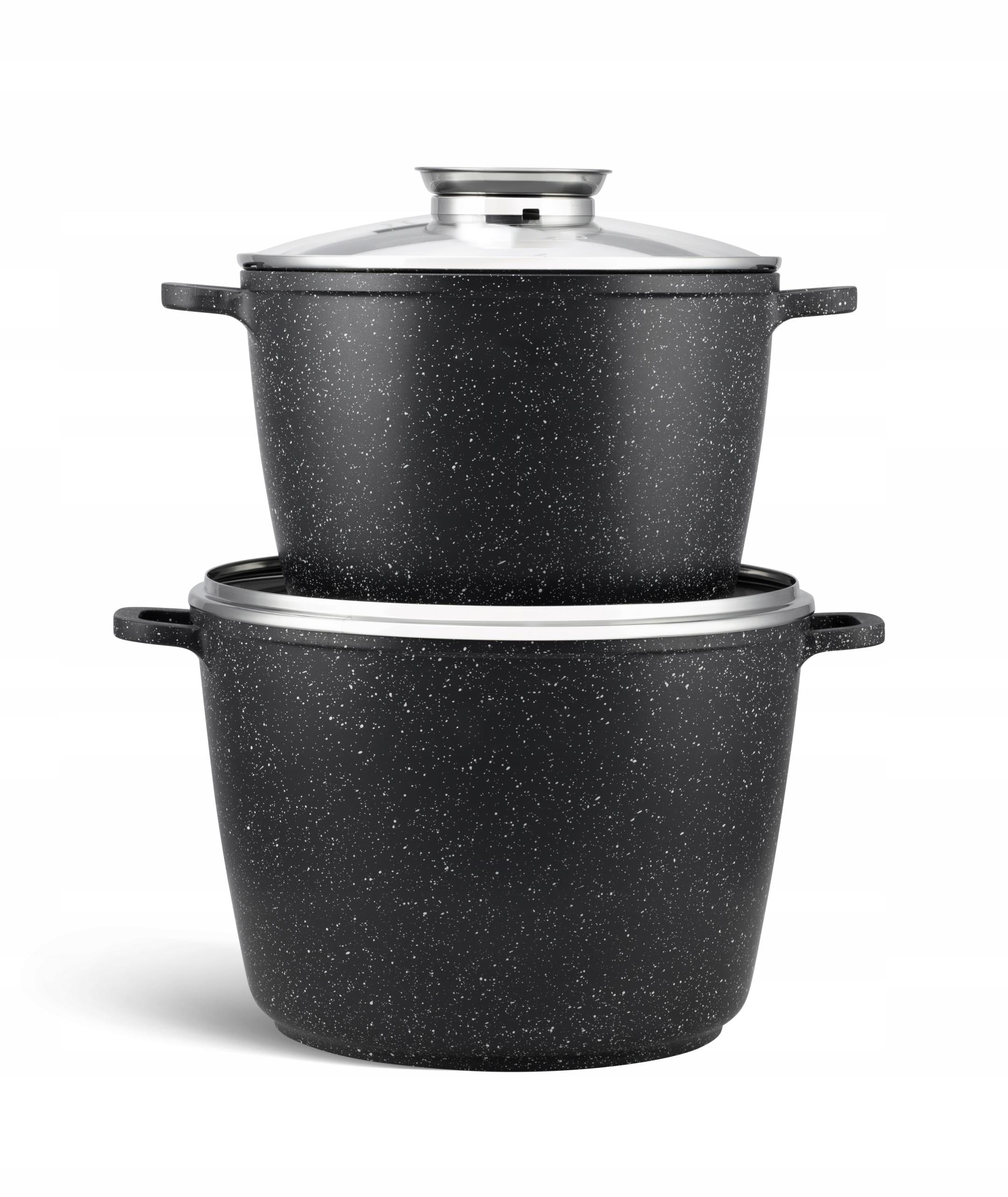 Zestaw 2 garnków Hoffner Elegance 4 el. 10L/6L Liczba elementów w zestawie 4