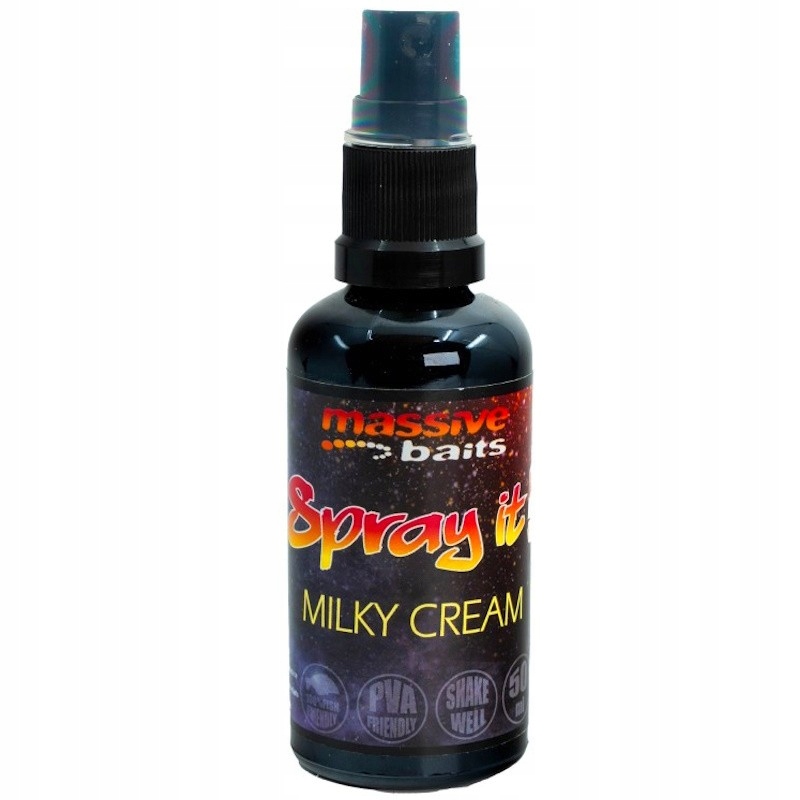Aromat Do Kulek Ziaren Massive Baits Spray It Milky Cream 50ml Śmietankowy