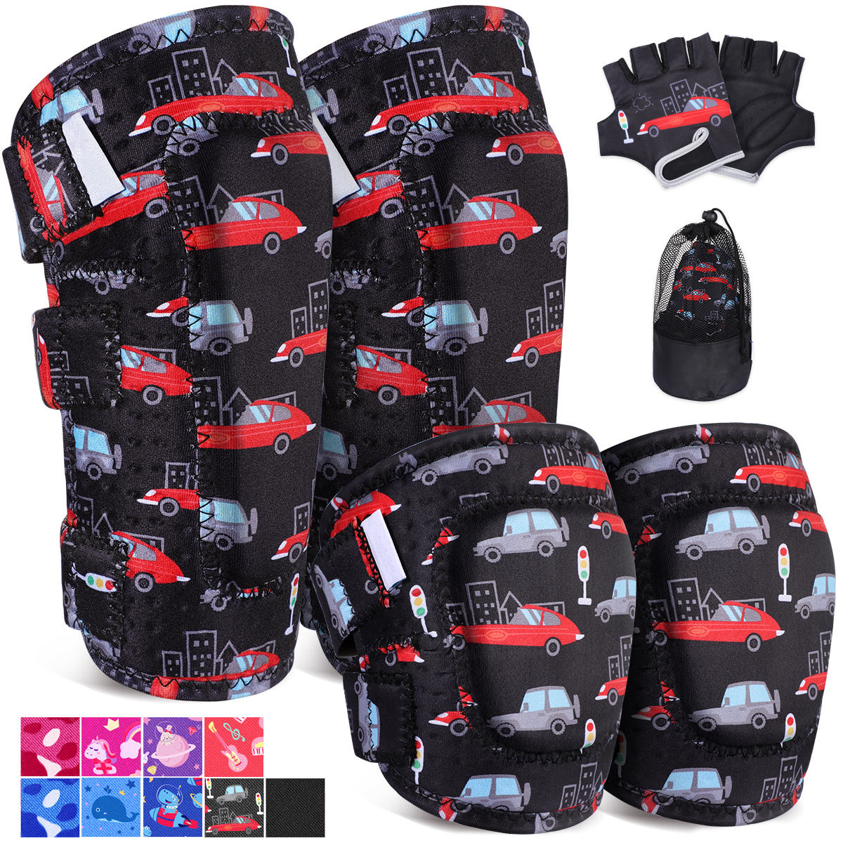 ДЕТСКИЙ ВЕЛОСИПЕД И РОЛИКОВЫЙ ЗАЩИТНЫЙ КОМПЛЕКТ С РЕГУЛИРУЕМЫМИ РЕМНЯМИ