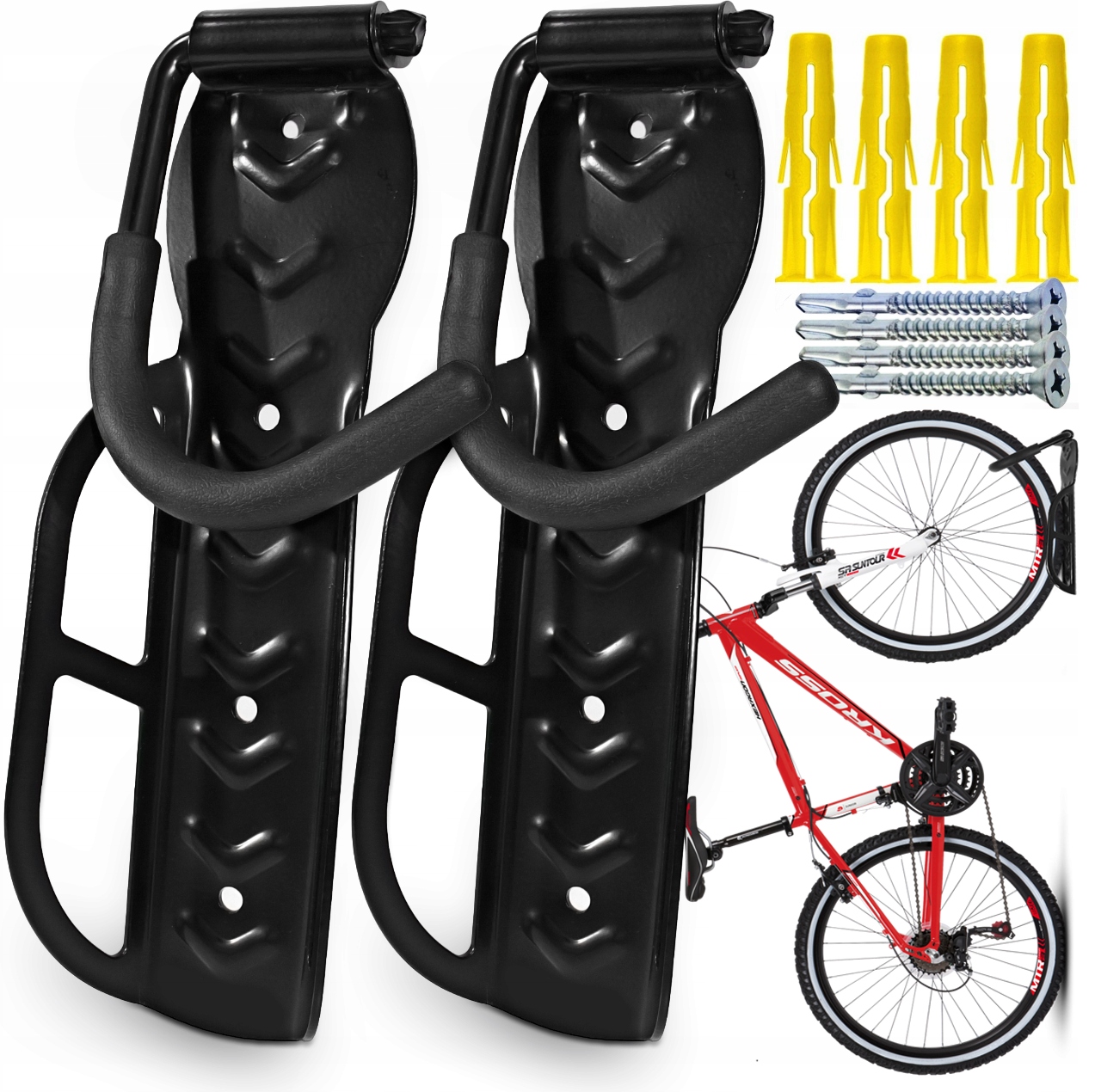 2 SZTUKI Wieszak Ścienny na Rower - Uchwyt Rowerowy 2X - TRIZAND - CE EAN (GTIN) 702750149540