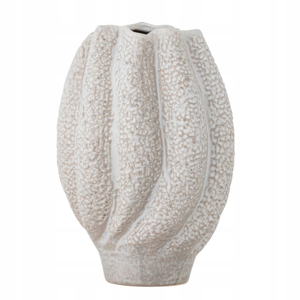 Bloomingville Cove Váza na květiny 28 cm Bílá