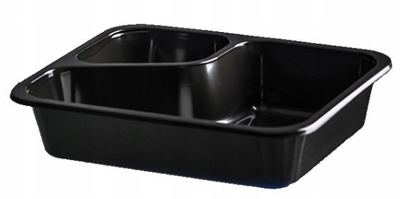 Pojemniki do ZGRZEWU czarne 2k COLT catering 50sz