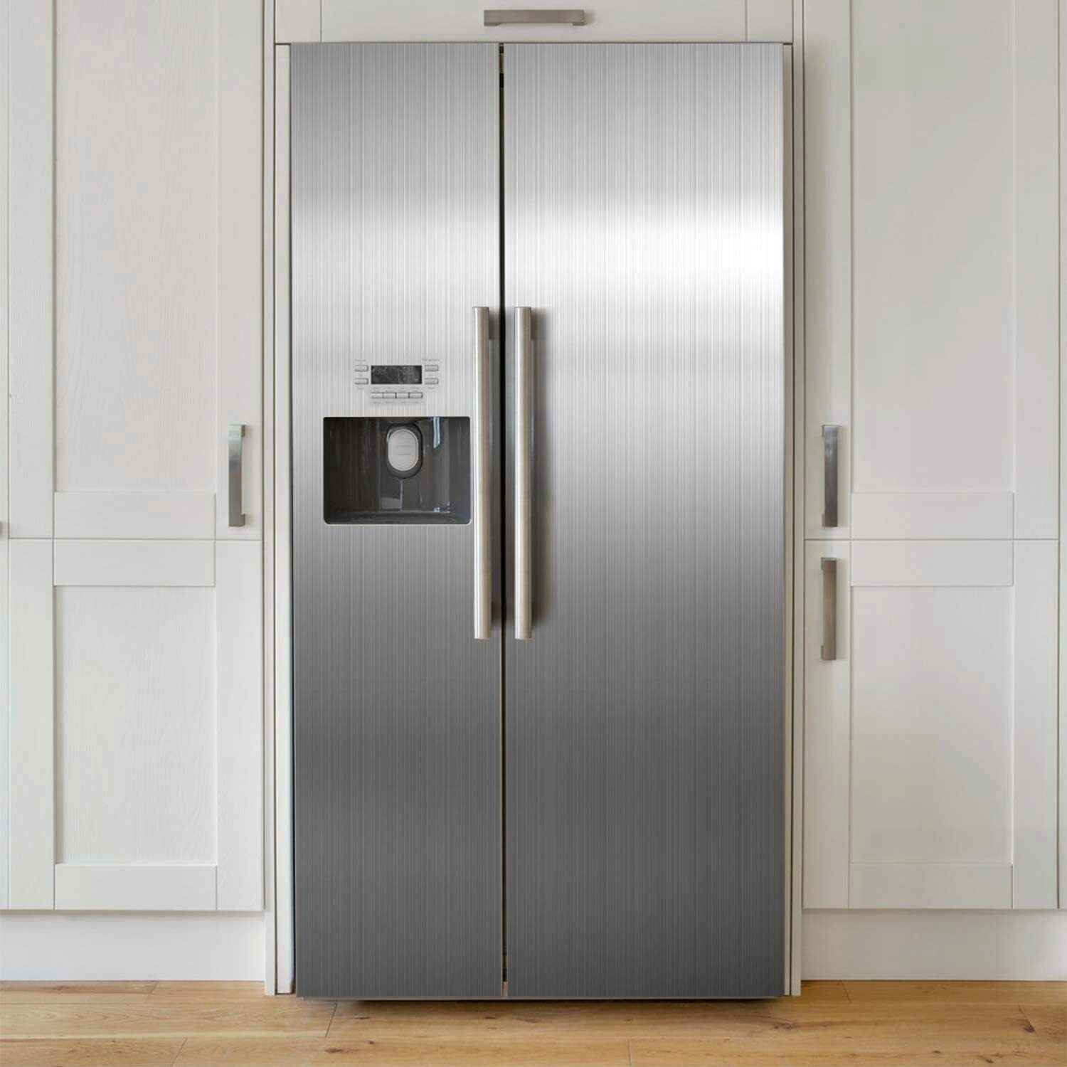 SREBRNY PAPIER SAMOPRZYLEPNY DEKORACYJNA FOLIA DO LODÓWKI SZAFEK KUCHENNYCH Producent inny