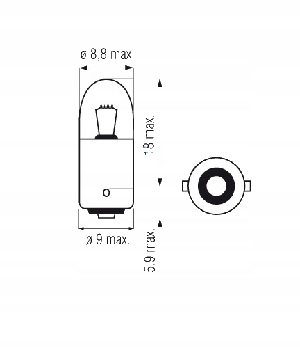 Żarówka BOSMA 12V 3W BA9s Producent Bosma