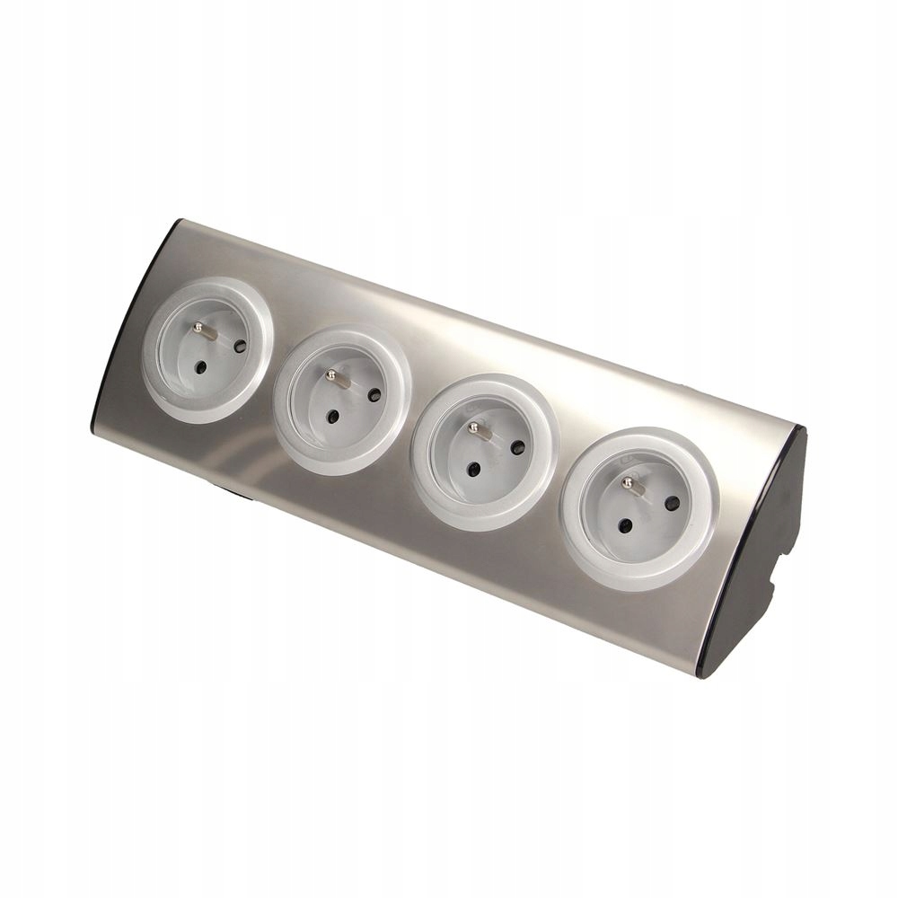 Nábytková zásuvka 4x250V Ac Inox OR-AE-1340
