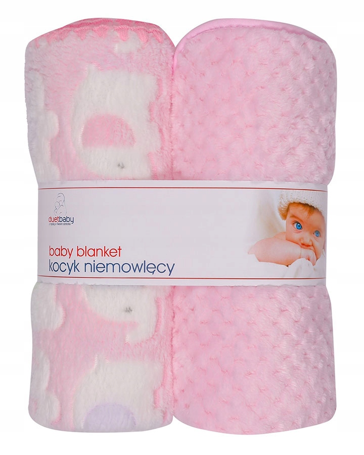 

Kocyk Miękki Dwupak Dla Dziecka 80x90 2 Szt Koce
