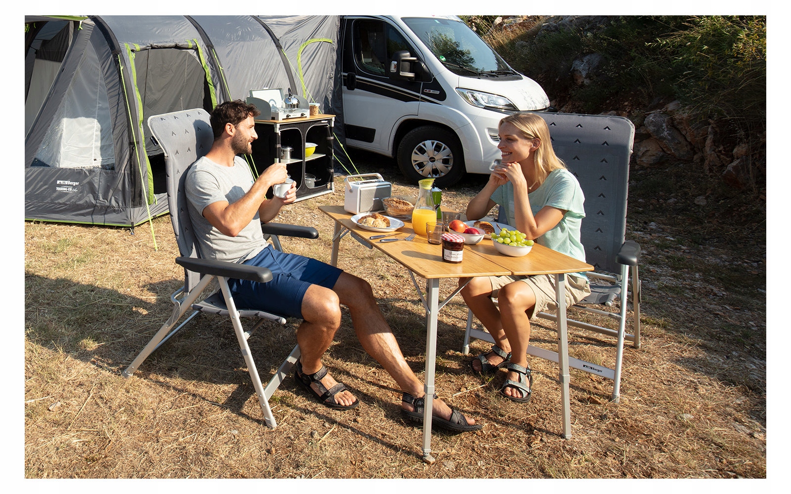 KRZESLO SKLADANE TURYSTYCZNE BERGER LUXUS 120 kg Part number 728760