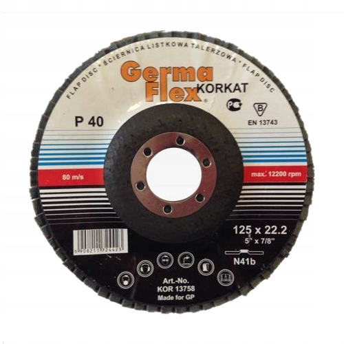 

Tarcza Do Szlifowania Lamelka Listkowa 125 gr. 100