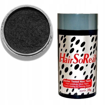 Hair So Real 28 g Hsr HairSoReal Zahušťování Mikrovlákna Usa Black Černá