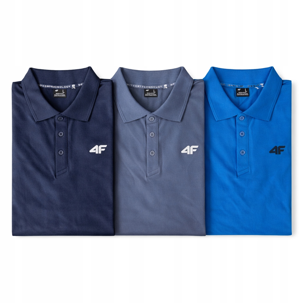 Sada Triček Polo 4F Pánské Tričko Sada 3 Kusů 5XL M0770 SS26