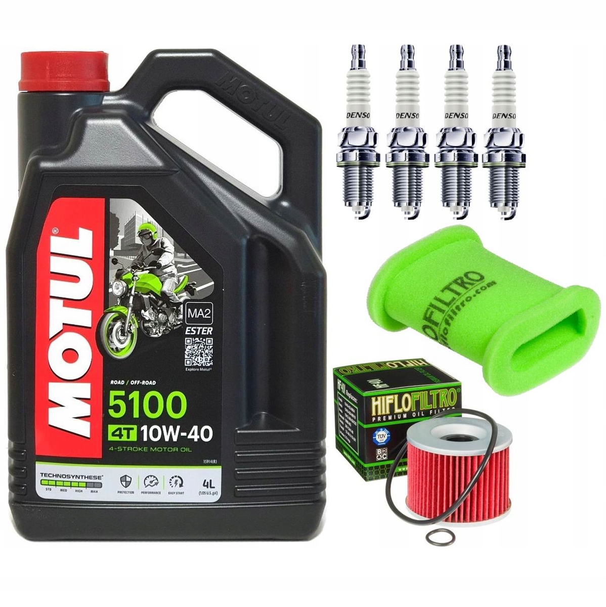 KAWASAKI GPX 750 R 1986-1988 olej filtry świece