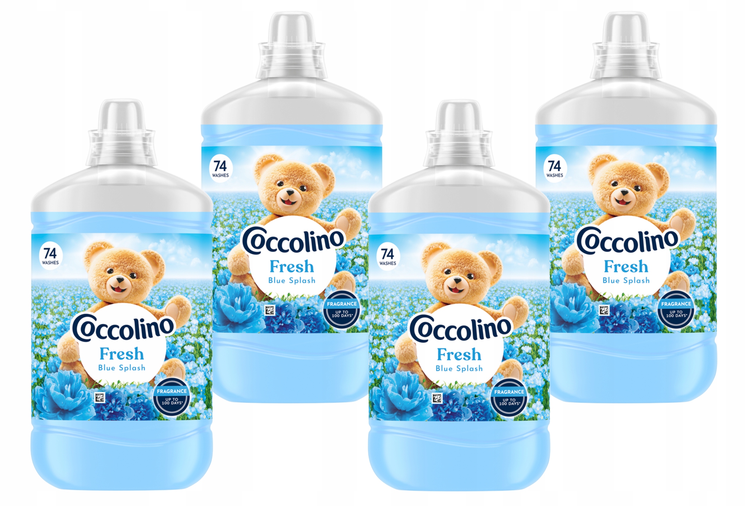 Coccolino Fresh Blue Splash Płyn do płukania tkanin 4x74 prania