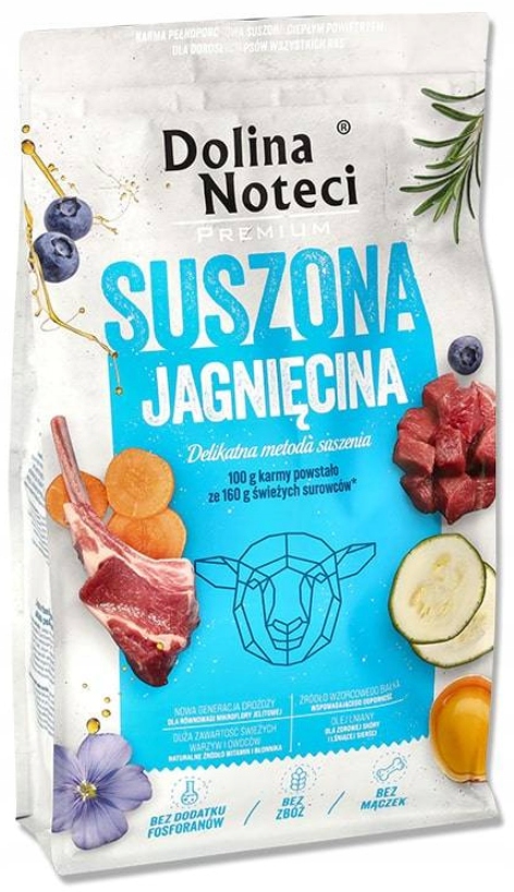 Dolina Noteci Premium suszona sucha karma dla psa Jagnięcina 9 kg