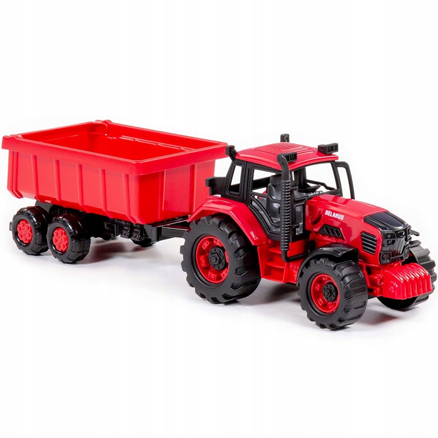TRAKTOR POLESIE BELARUS Z PRZYCZEPĄ MASZYNĄ ROLNIC Bohater brak