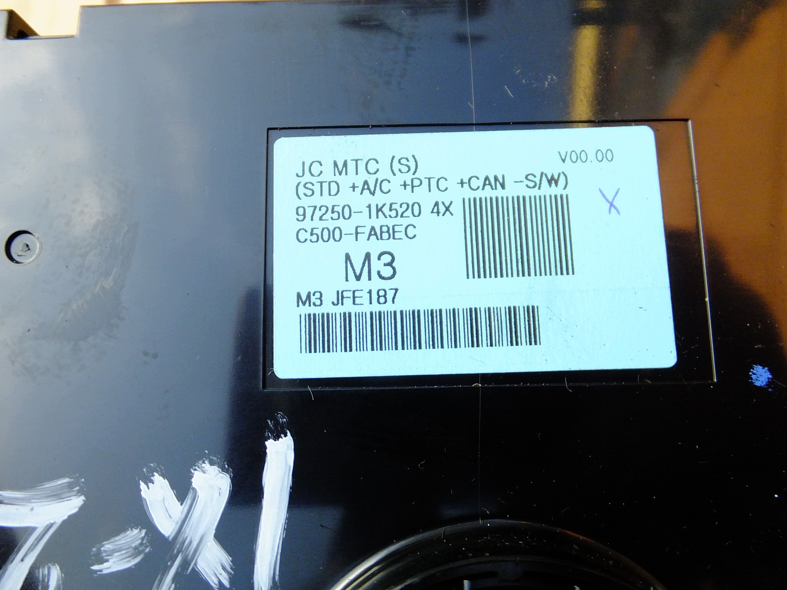 panel bedienteil klimaanlage hyundai ix20 97250-1K520