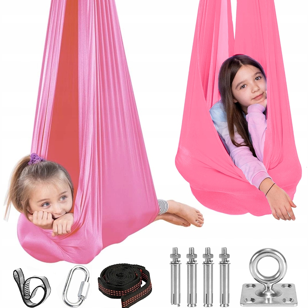 Houpací Síť – Akrobatický Šátek Pro Děti 1.5*2.8 M, Senzorická Houpačka, Houpací Síť