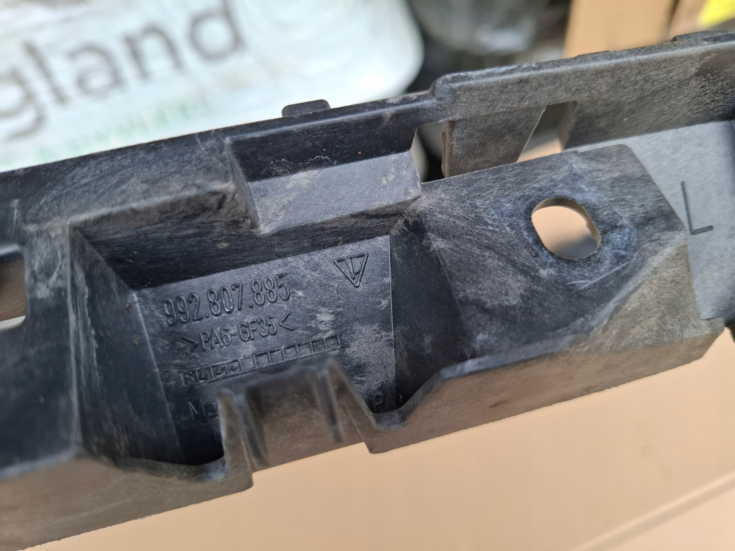 bracket bumper bracket left rear part PORSCHE 992 992807885