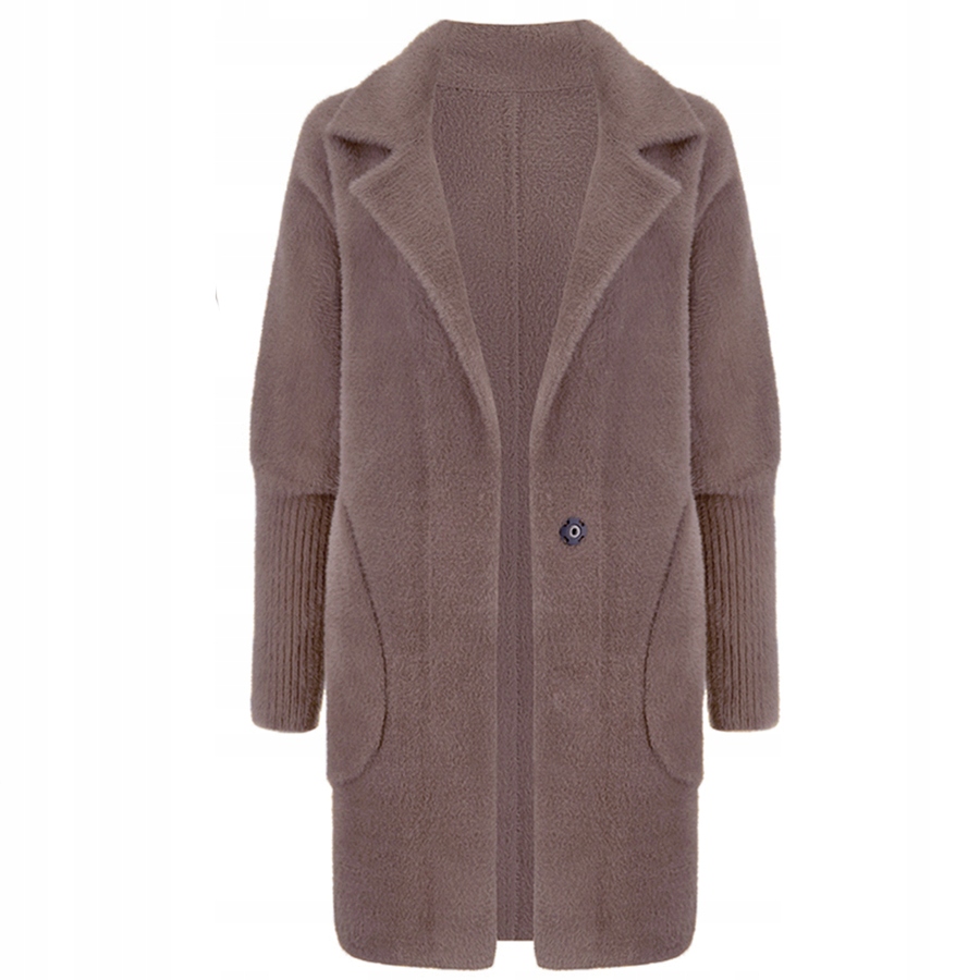 ALPAKA CIEPŁY PŁASZCZ NARZUTKA kurtka WEŁNA KOLORY Model krótki, jesienny, zimowy przejściowy