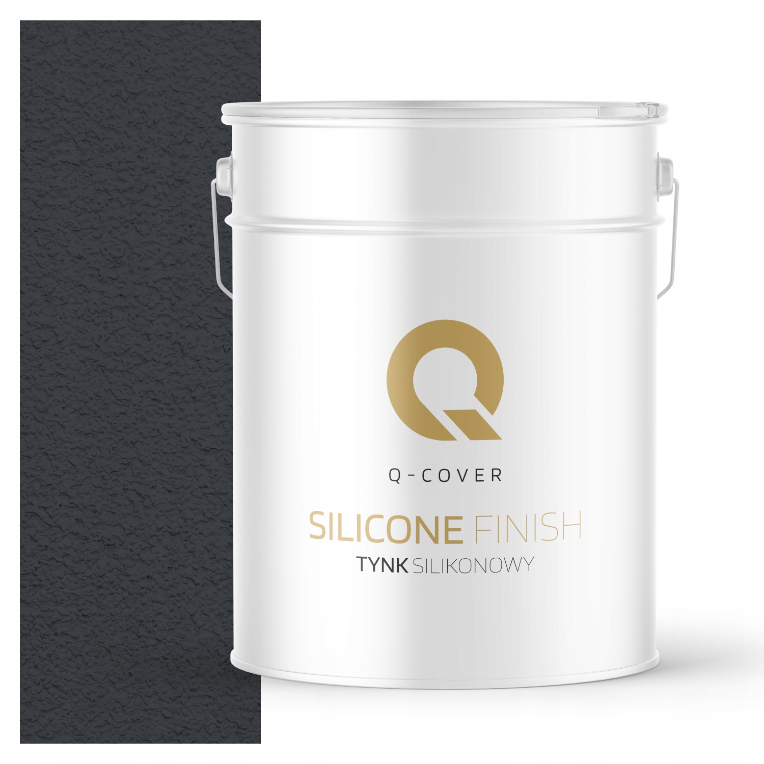 Silikonová Fasádní Omítka Šedá Ocelová Ral 7024 15 Kg Granulace 2.0 mm