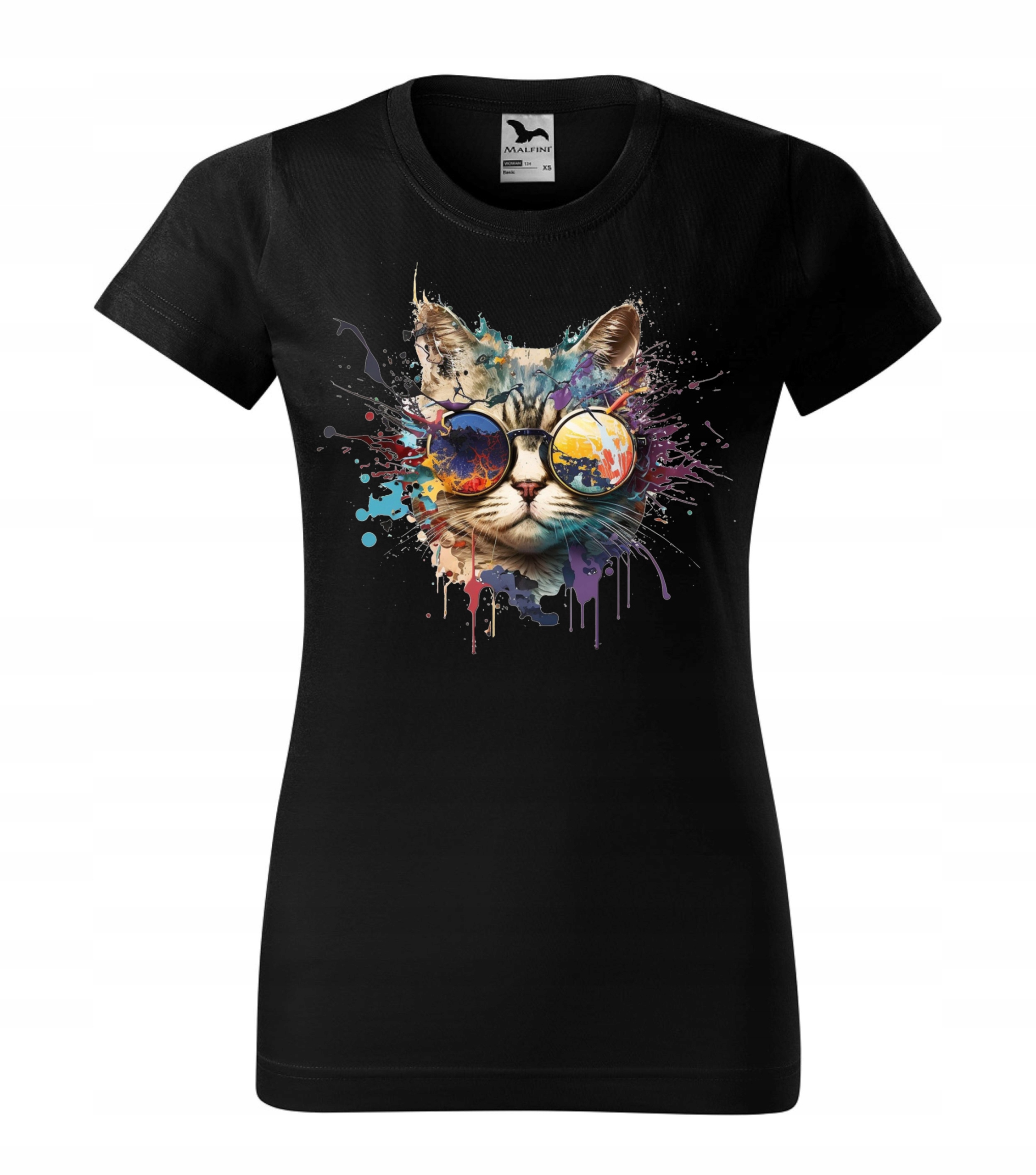 

Koszulka Damska Z Kotem Tshirt Kot S