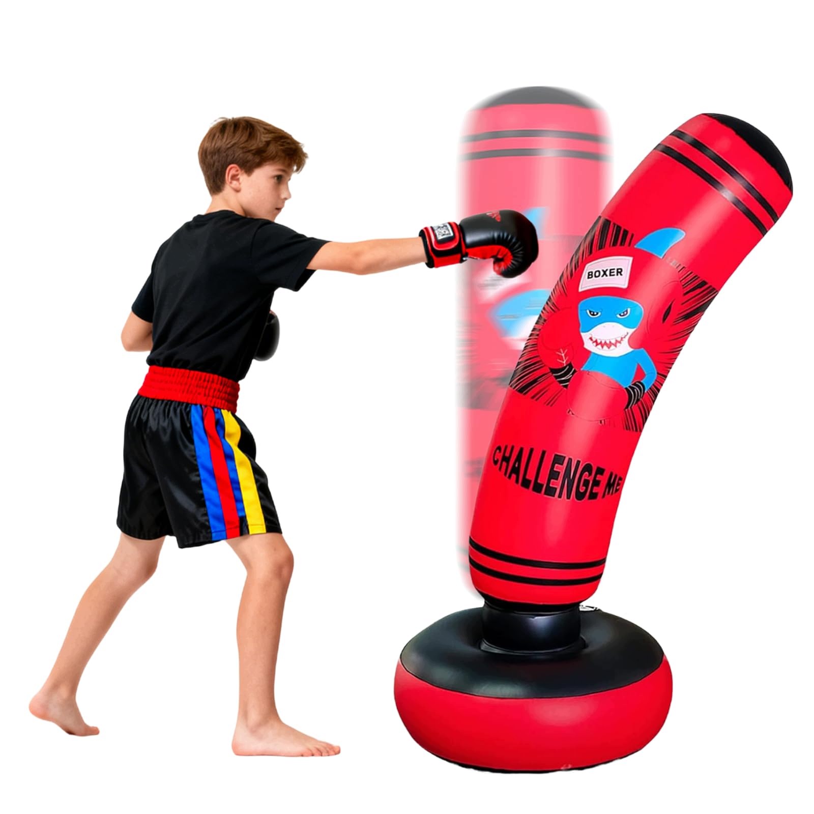 Dětský Boxovací Pytel 120 CM Stojící, Nafukovací, Muay Thai