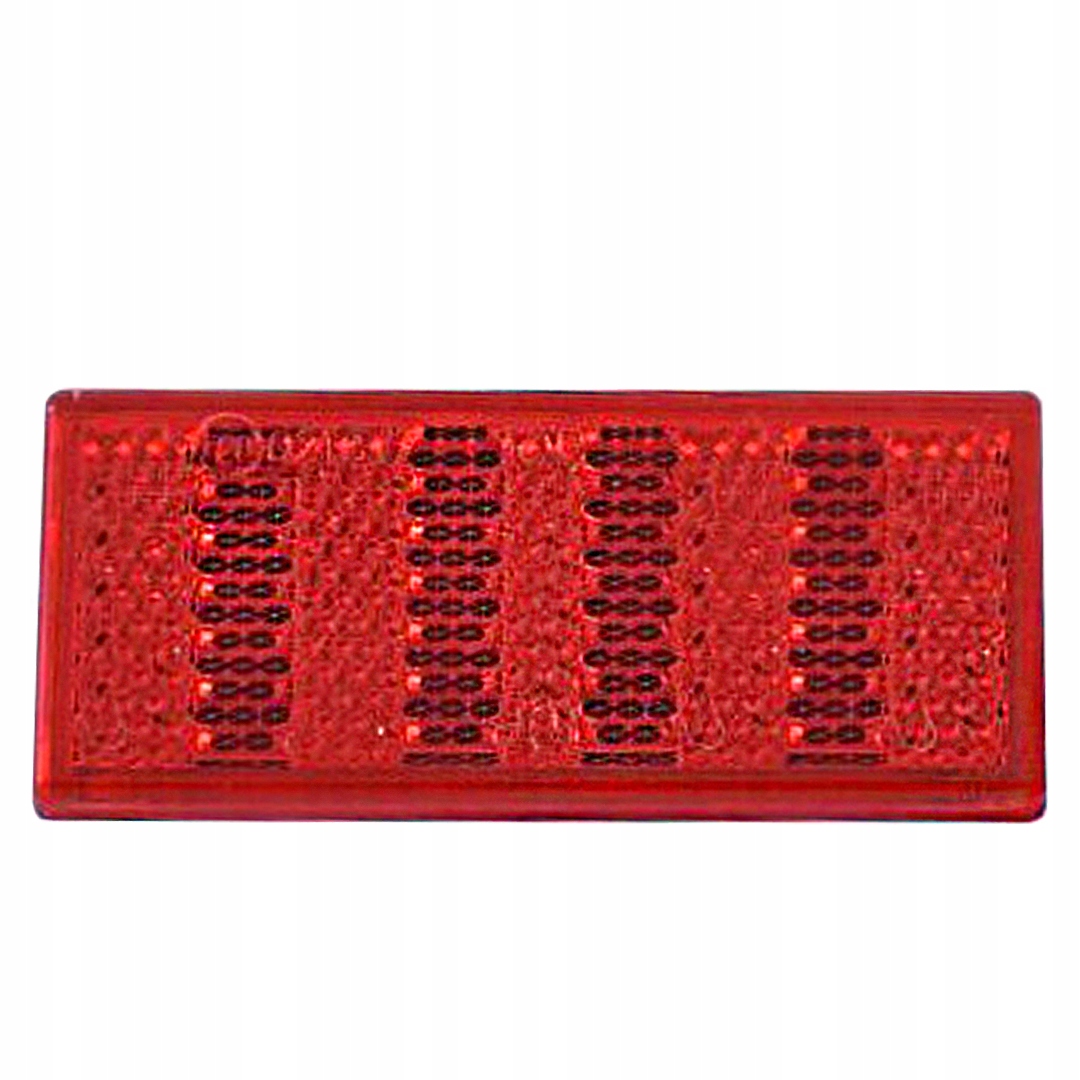 

Odblask czerwony 76x34 mm z taśmą samoprzylepną