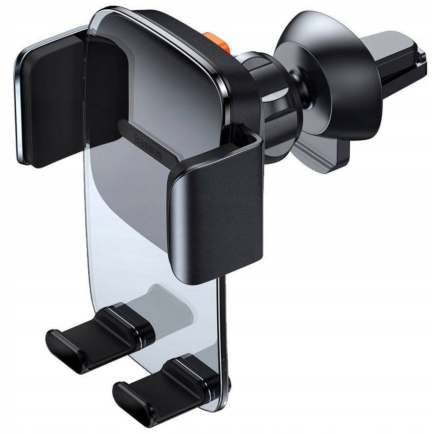 Uniwersalny uchwyt zaciskowy samochodowy Baseus do kratki auta na telefon Kolor czarny