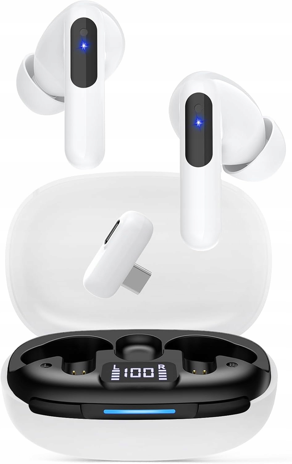 Bezdrátová herní sluchátka do uší Kapeydesi NEO100 s mikrofonem