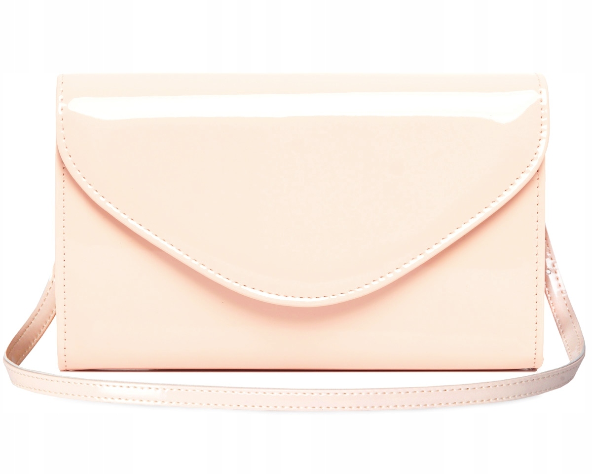 BLADY RÓŻ KOPERTÓWKA TOREBKA WIZYTOWA SOLOME S2 NA PASKU LAKIER Stan opakowania oryginalne