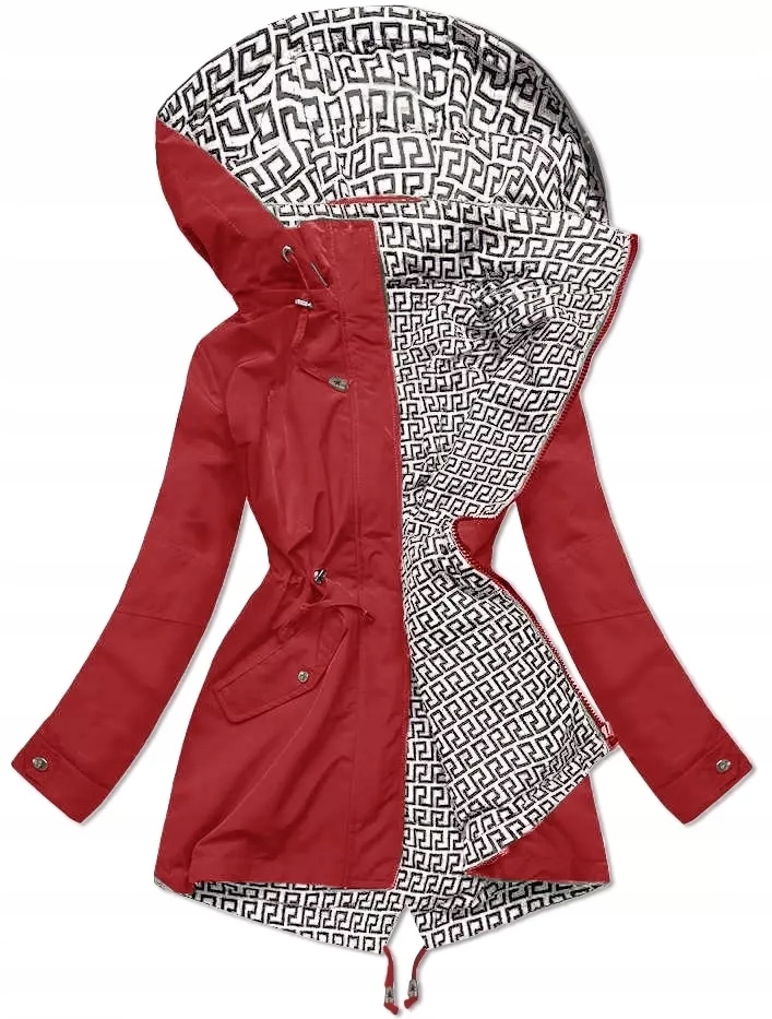 Dámská Parka 16M9068 Červená S (36)