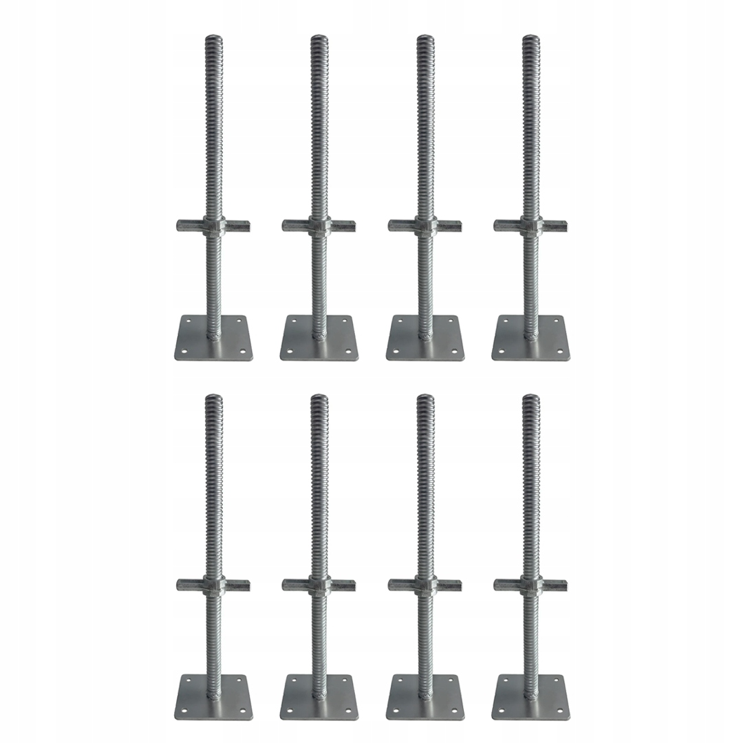 Podstawa Stopa Ramy Rusztowania Warszawskiego 8 sztuk 14x11 cm Ocynkowana