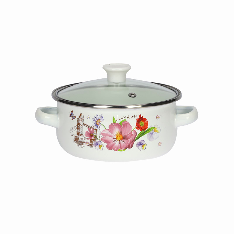 ZESTAW 3 GARNKÓW EMALIOWANYCH KWIATY 6EL KOMPLET Kod producenta 6492